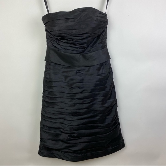 Bill Levkoff Gathered Strapless Formal Dress - Picture 2 of 8